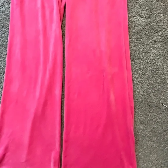 PLAYBOY Hot Pink Wide-Leg Lounge Pants | Y2K | Size XL - Picture 8 of 14